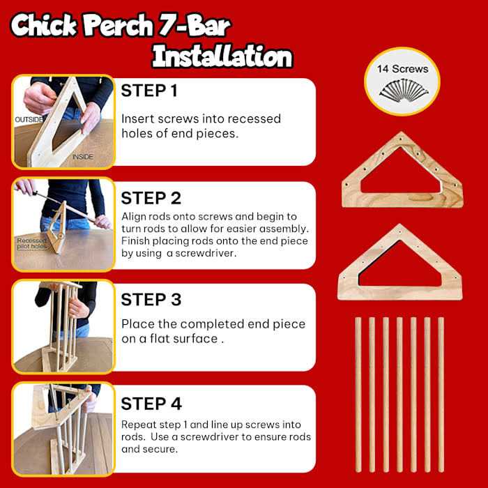 Chick Perch Roosting Bar Toy I39075