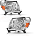 Headlight Assembly for 2005 to 2011 Toyota Tacoma Passenger and Driver Side (Chrome) P41365