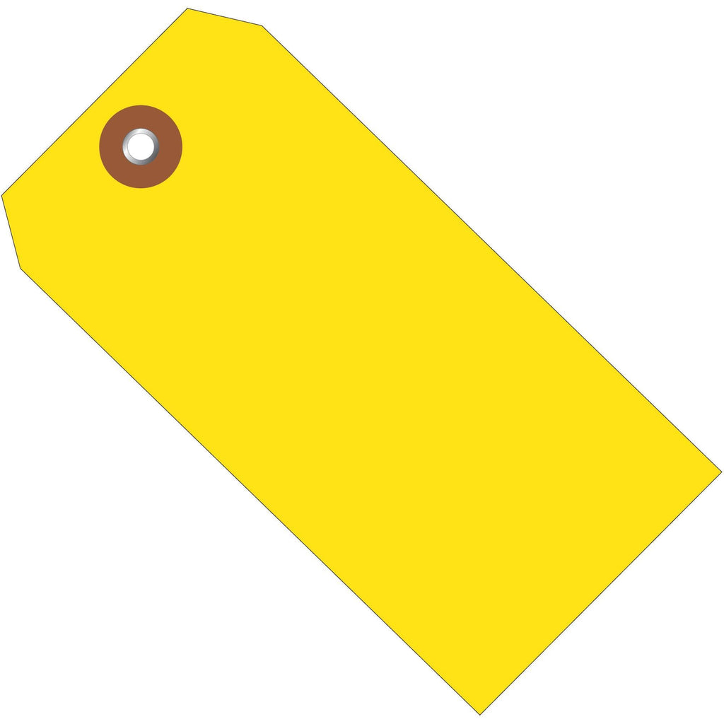Yellow Plastic Shipping Tags, 100/Case H1218