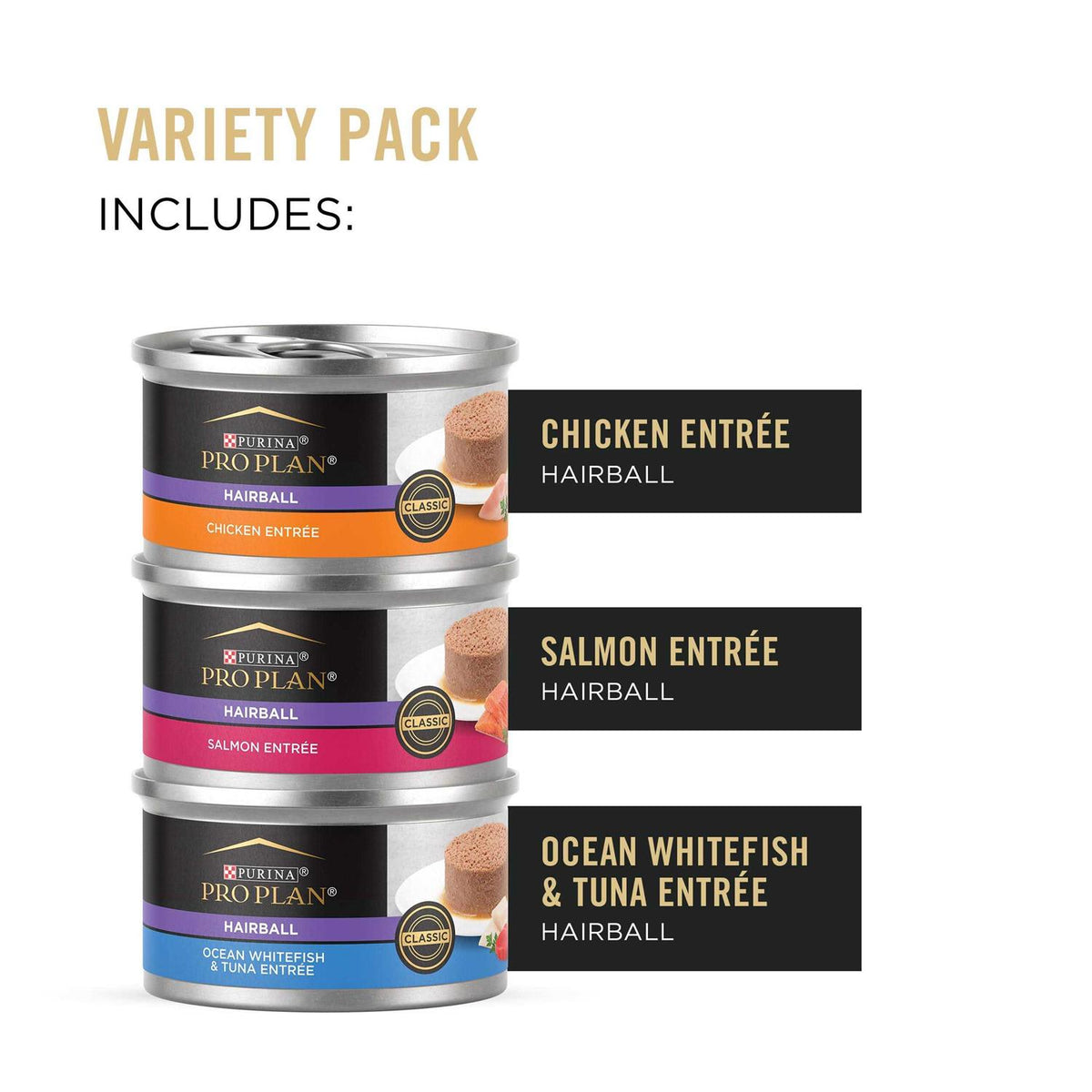 Hairball Control Wet Cat Food Variety Pack X8993
