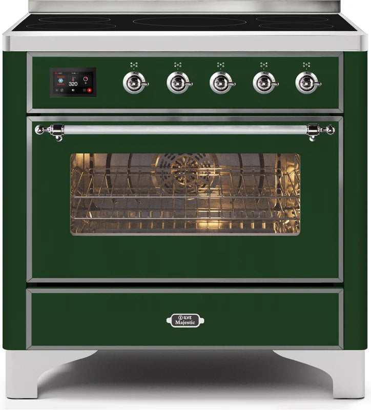 Emerald Green Induction Range with Electric Oven A959749