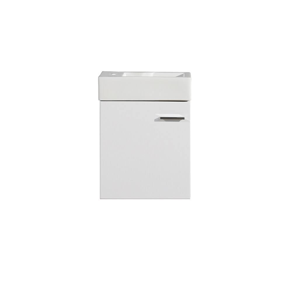 Glossy White Bathroom Vanity S989