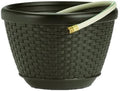 Mocha Wicker 100-Foot Capacity Hose Pot, Brown Pack of 2 U2062