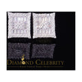 925 Silver White Moissanite Baguette Stud Earrings Q338743
