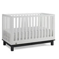 Snow White Matte Black Convertible Crib E31232
