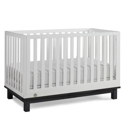 Snow White Matte Black Convertible Crib E31232