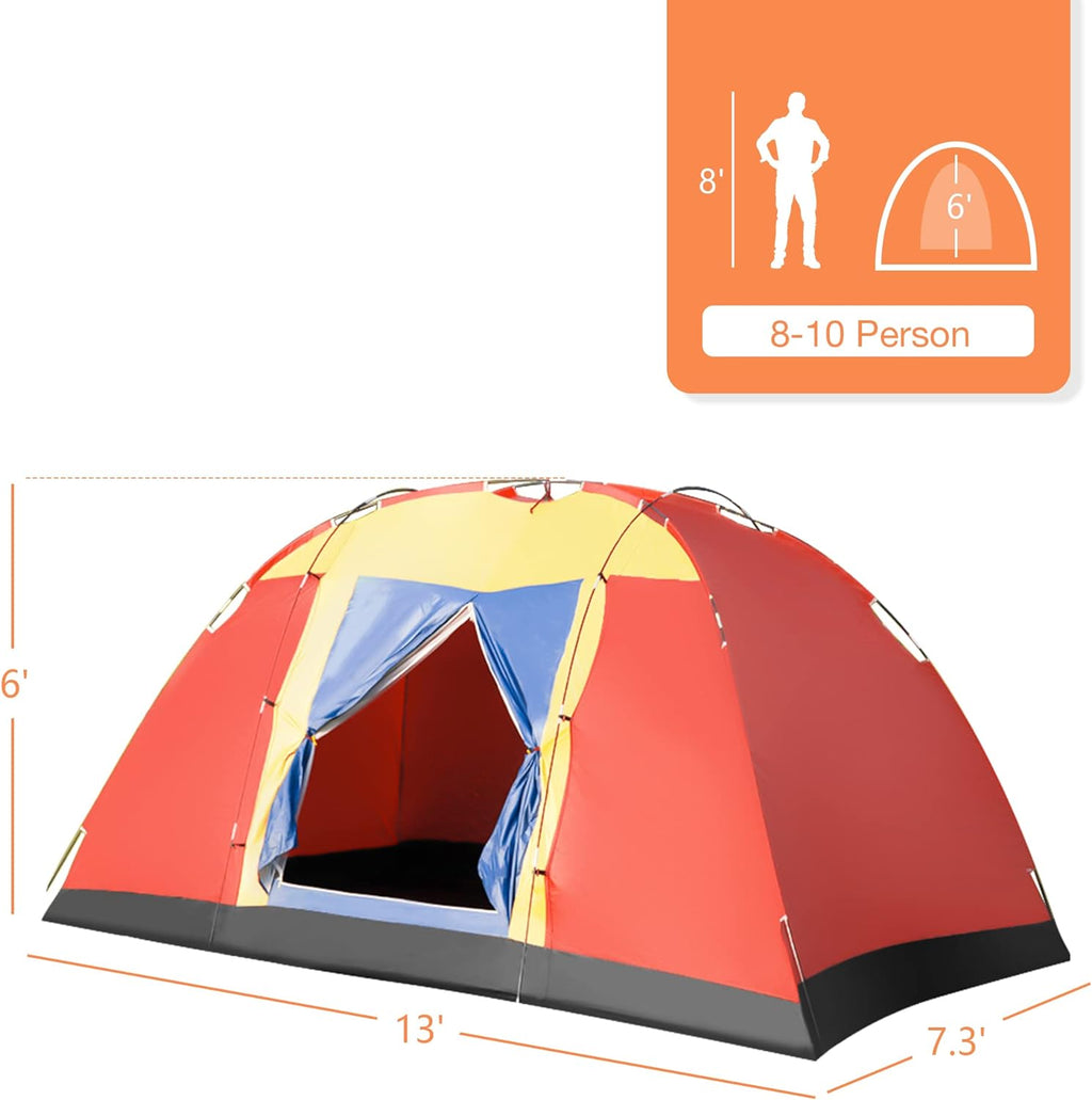 8 Person Lightweight Camping Tent with Carry Bag U757695