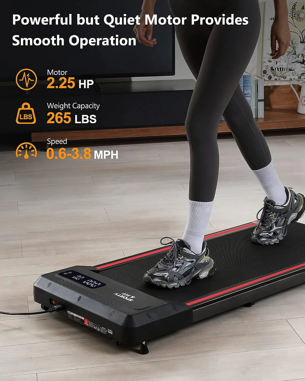 Electric Treadmill with LCD Monitor F8724