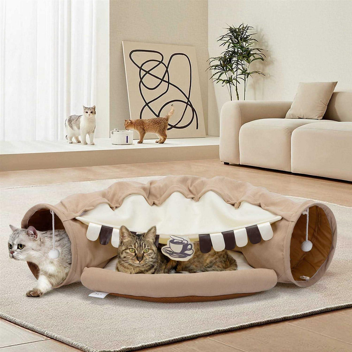 Cat Tunnel with Cat Bed M71842