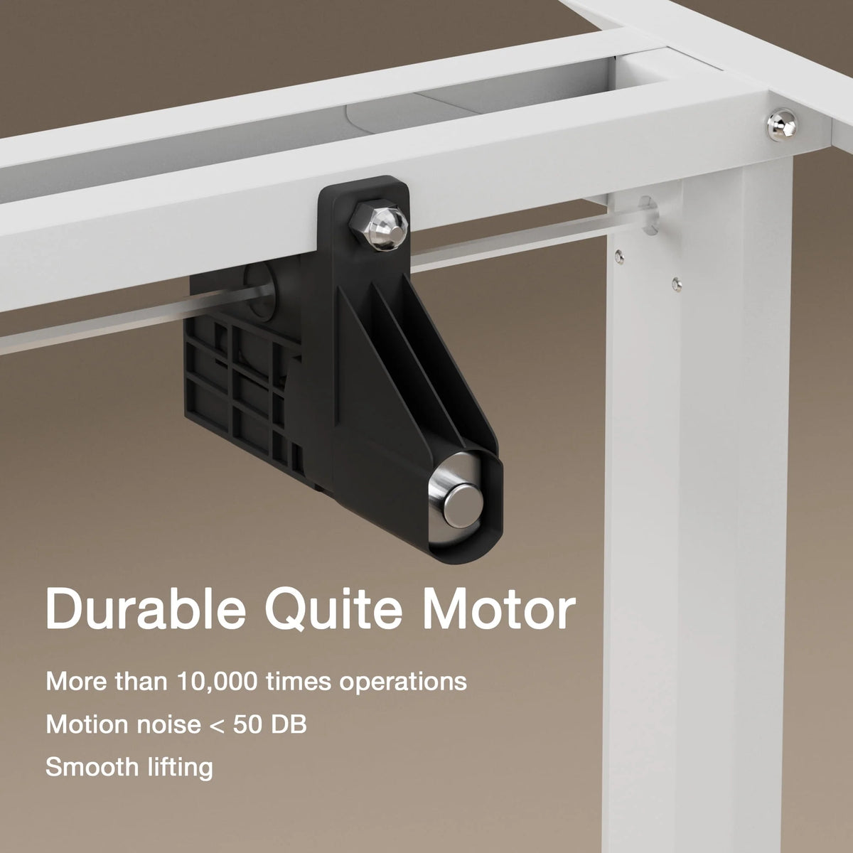 Electric Height Adjustable 43 inch Standing Desk White V8991