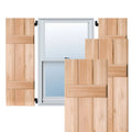 12x22 x 60x22 Real Wood Cedar Board-n-Batten Shutters (Per Pair), Unfinished S106345