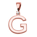 ROSE GOLD HIGH POLISH DIAMOND PENDANT NECKLACE C4770