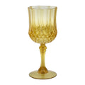 Gold Patterned Plastic Wine Glasses 12 Count D45738