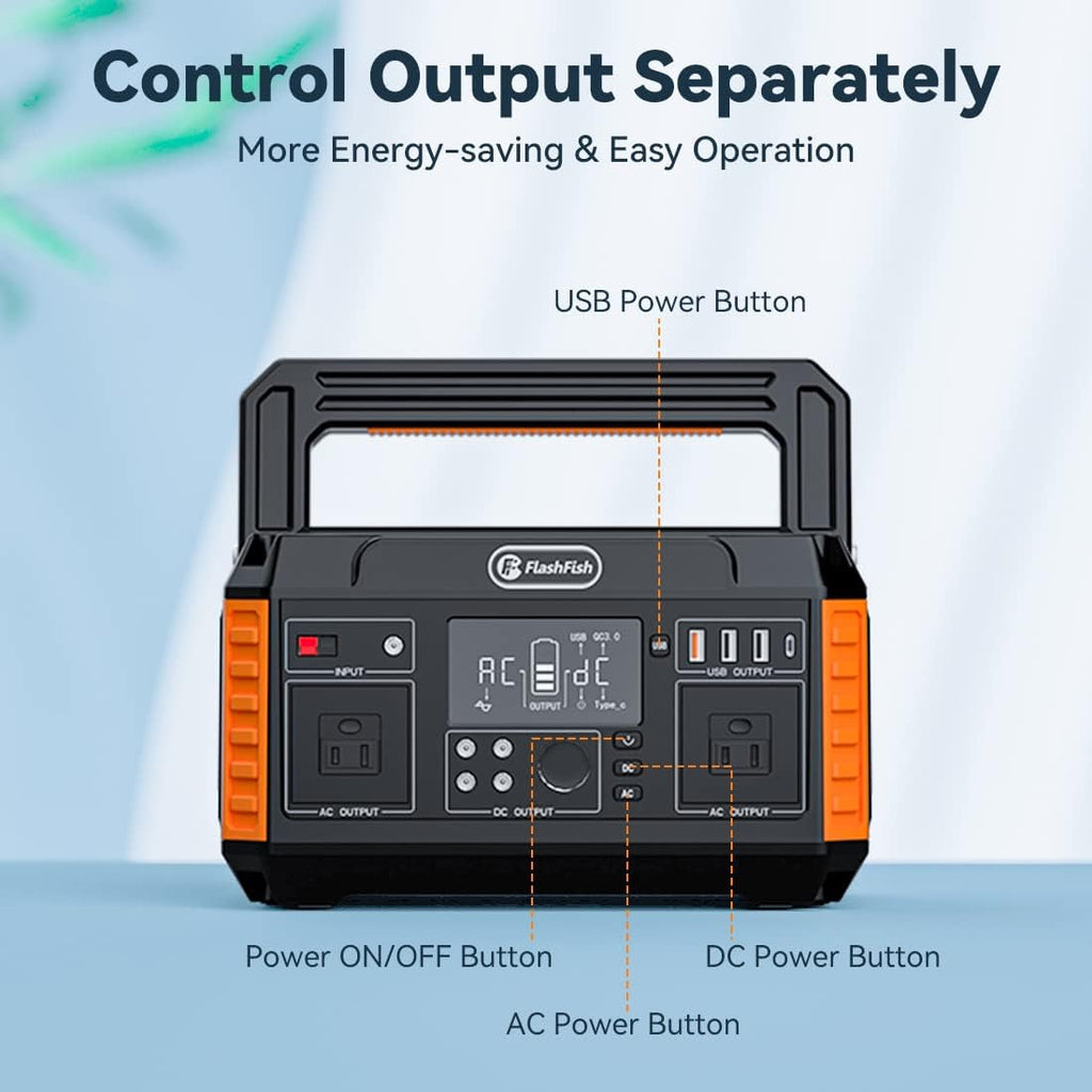 560W Portable Power Station with AC Outlets and USB Outputs K891