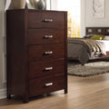 Five Drawer Chest in Chocolate Brown V299205