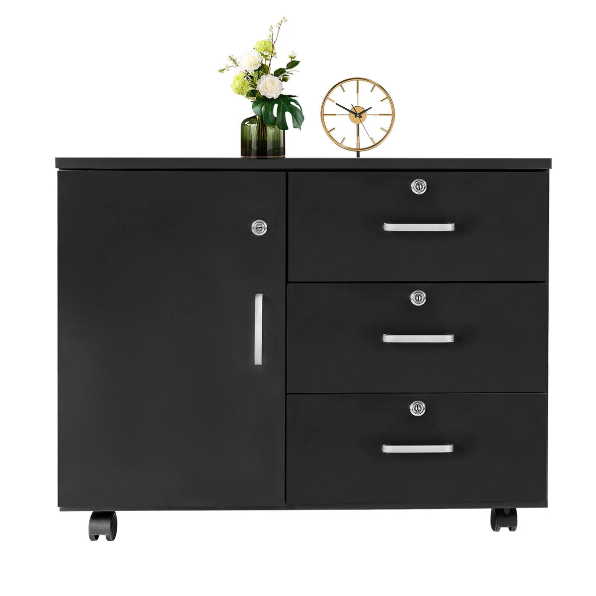 3 Drawer Lockable Mobile Filing Cabinet I603
