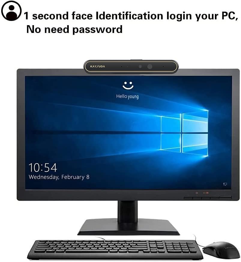 Face Recognition USB IR Camera RGB 1080P Webcam with Dual Microphone Pack of 2 H204