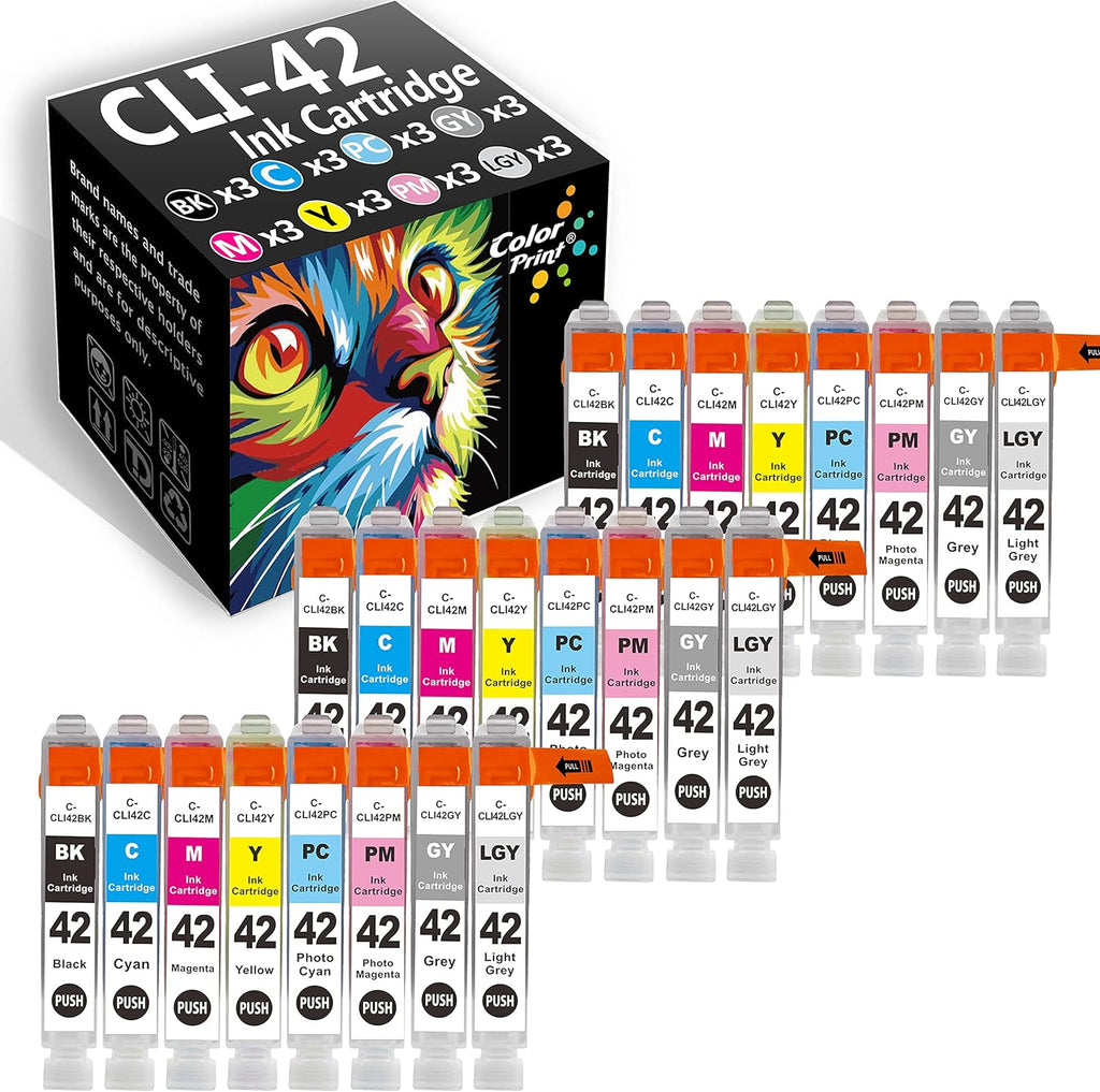 24-Pack CLI-42 Ink Cartridge for PIXMA Pro-100 Printer K7275