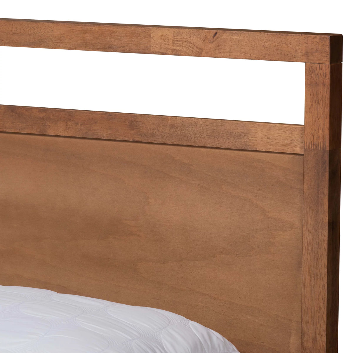 Walnut Brown Wood King Size 4-Drawer Platform Storage Bed Z83669