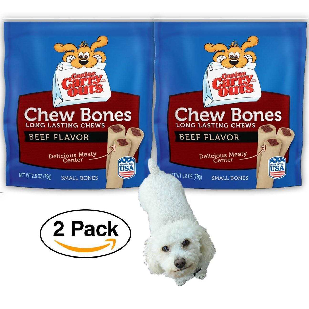 Beef Flavor Dog Chew Bones A2508