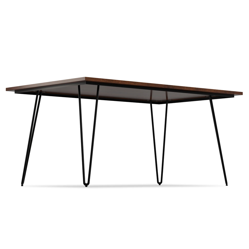 Solid Mango Wood and Metal 66 inch x 40 inch Rectangle Dining Table C483