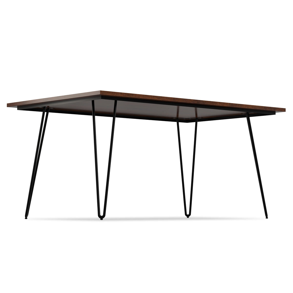 Solid Mango Wood and Metal 66 inch x 40 inch Rectangle Dining Table C483