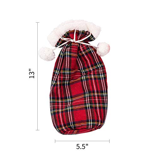 Christmas Wine Bottle Covers Polyester 2 Pack H914