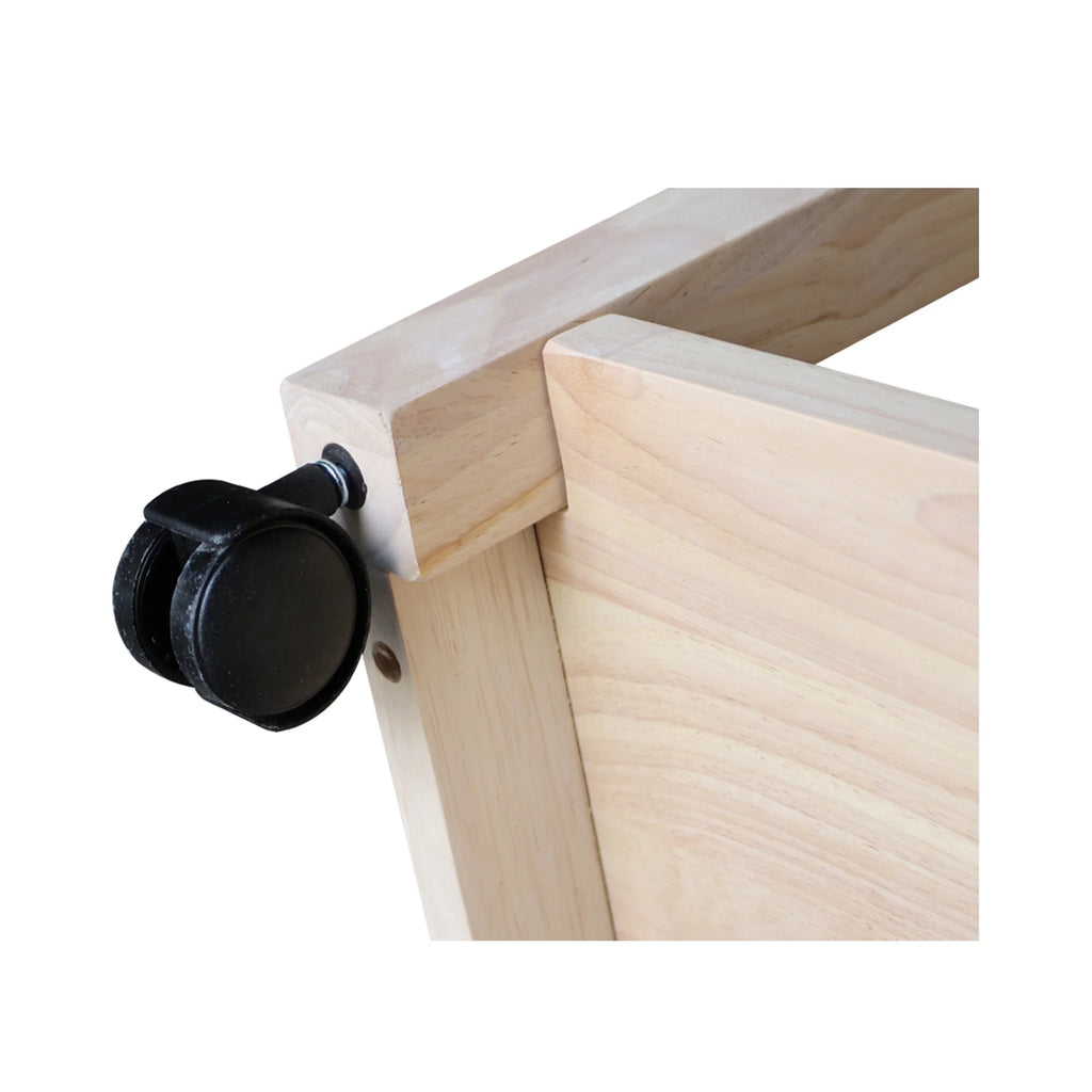 Unfinished Wood Microwave Kitchen Cart K302858