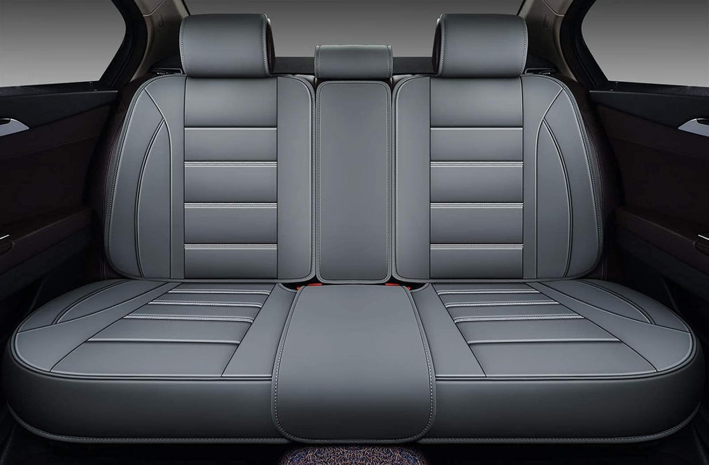 Leather Car Seat Covers Full Set with Faux Waterproof Leather D993