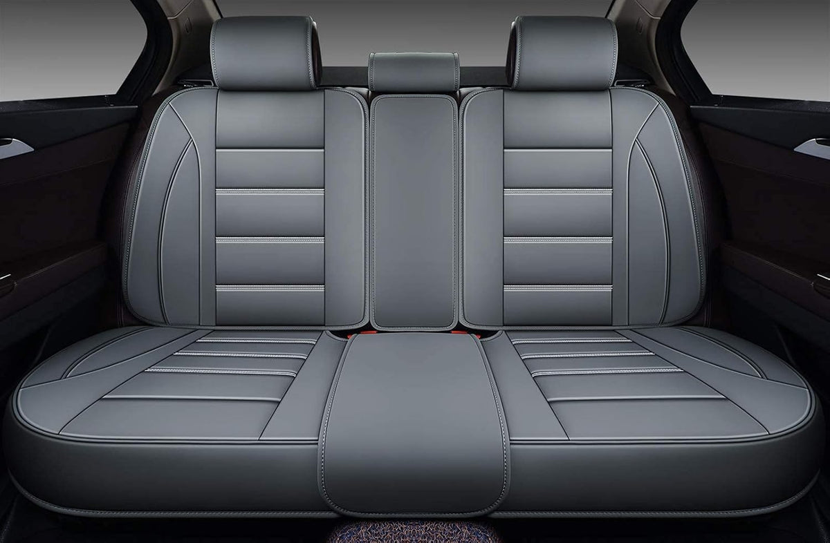 Leather Car Seat Covers Full Set with Faux Waterproof Leather D993