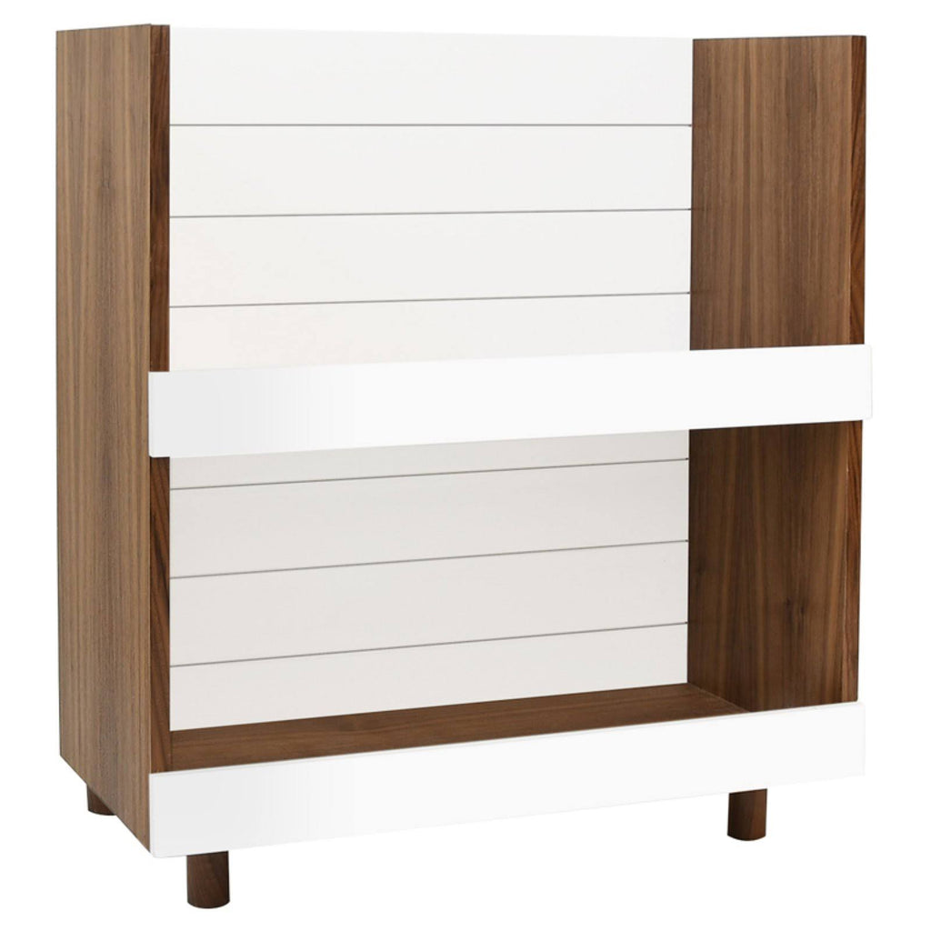 Kids Bookcase Walnut White O75791