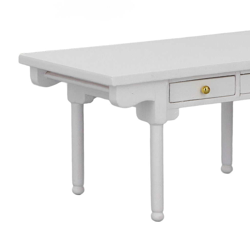 12 Desk Wooden Miniature Table Dollhouse Furniture Q2625