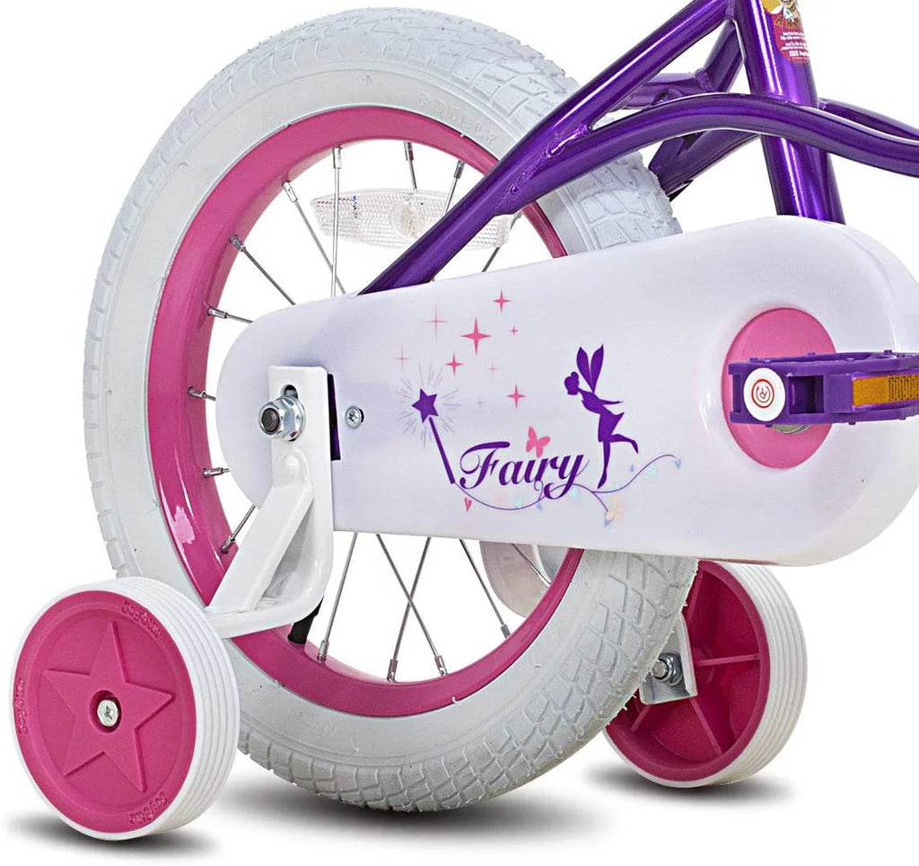 Pink 18 inch Kids Bike with Training Wheels Q513035