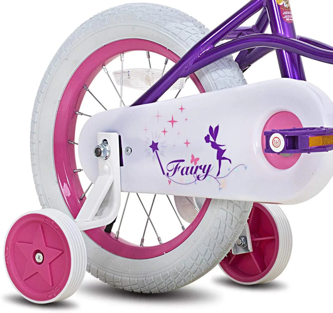 Pink 18 inch Kids Bike with Training Wheels Q513035