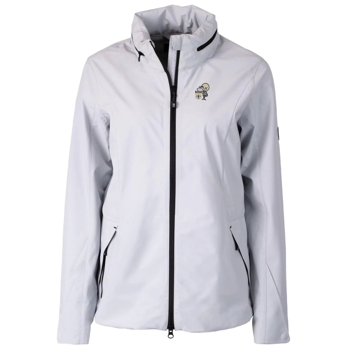 Gray Full-Zip Rain Jacket A56645