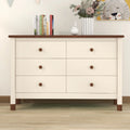 Wooden Storage Dresser with 6 Drawers V648711