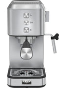 Slim Espresso Machine with 20 Bars of Pressure Stainless Steel P1638