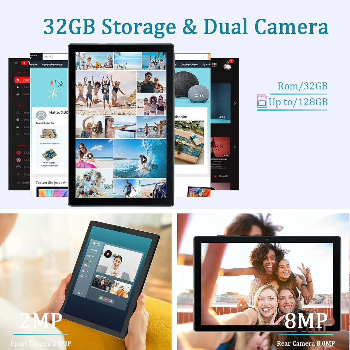 10 inch Android Tablet 32GB Black L342