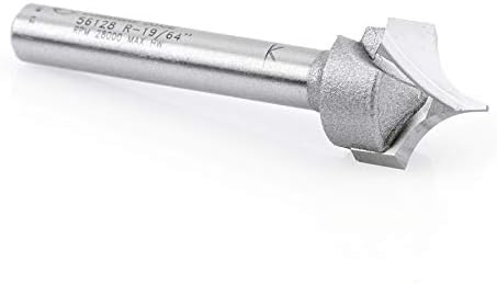 Carbide Tipped Roundover Cutting 19/64 Radius x 19/32 Dia x 1/2, Pack of 2 X129317