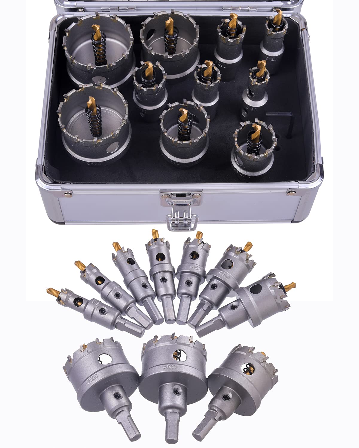 10 Pcs Tungsten Carbide Tipped Hole Saw Kit K718