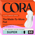 Organic Cotton Ultra Thin Pads with Wings, 68 Count D56923