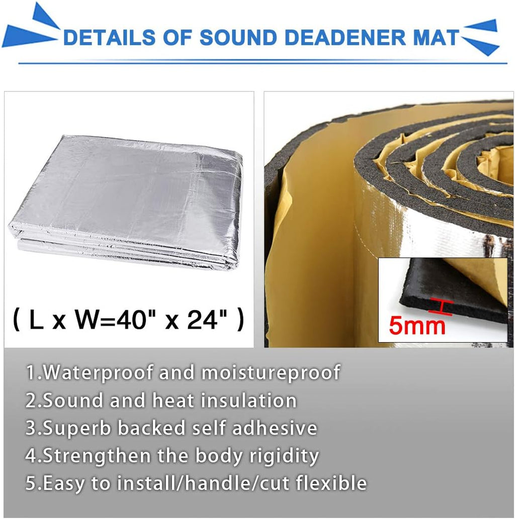 197mil 5mm 6.46sqft Aluminum Foam Mat Pack of 2 L1236