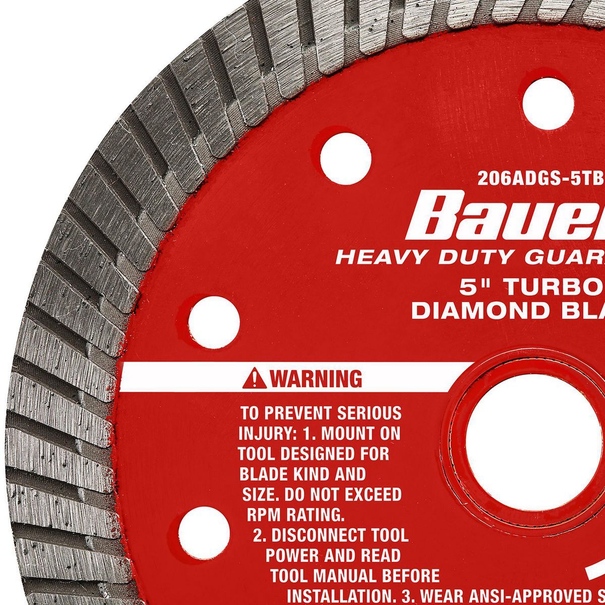 5 in. Turbo Rim Wet or Dry Cut Diamond Saw Blade J325