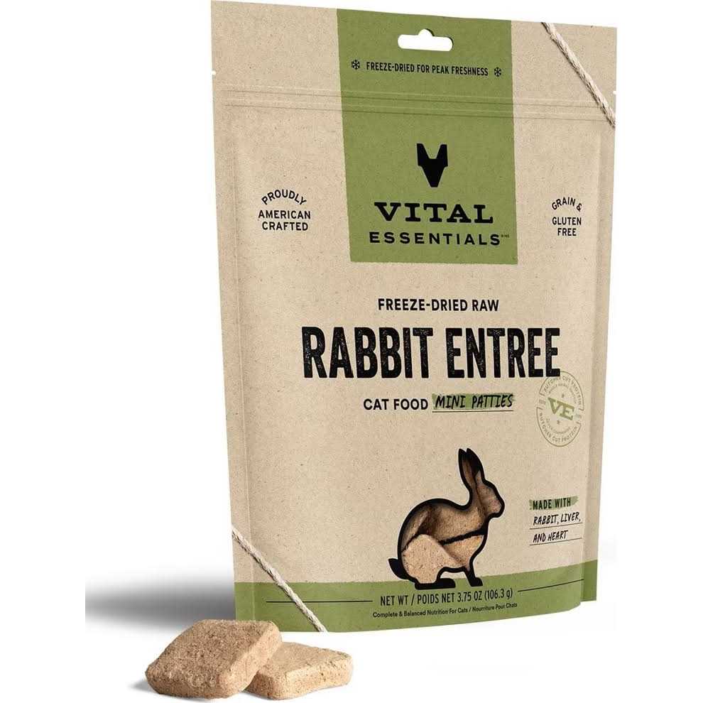 Freeze Dried Raw Rabbit Cat Food Mini Patties G2149