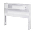 White Full Bookcase Headboard Z62316