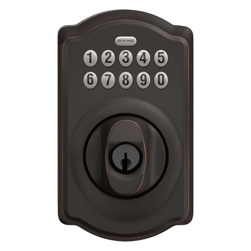 Antique Brass Keypad Deadbolt M8197