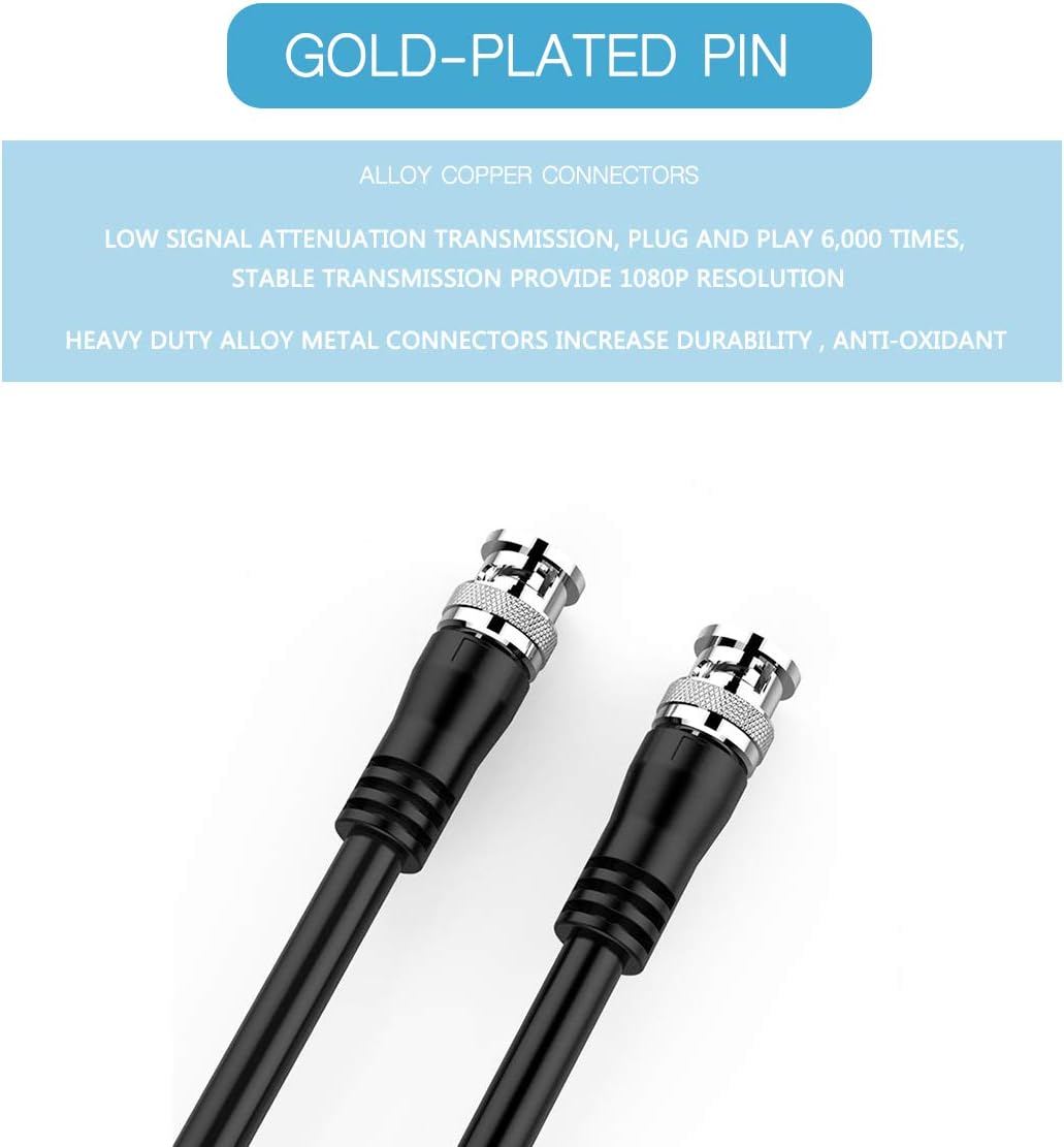 100ft 75 Ohm BNC to BNC Coax Cable P9788