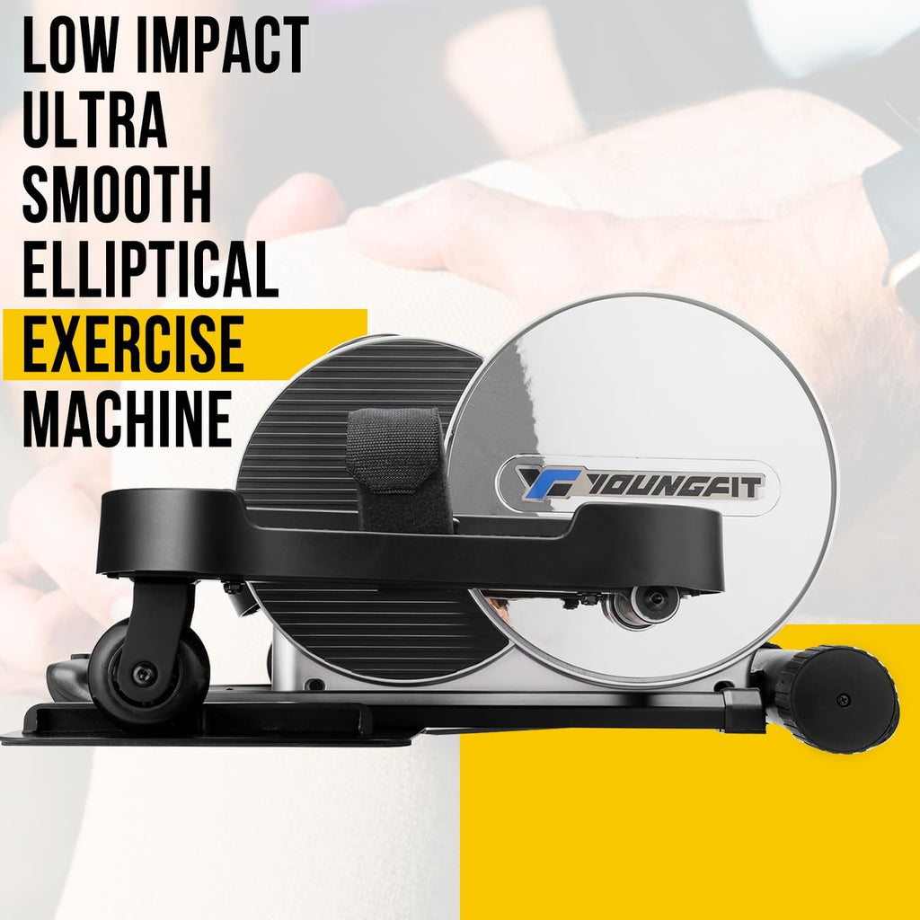 Portable Electric Seated Pedal Ellipse Machine with Remote and App Control, LCD Display C49435