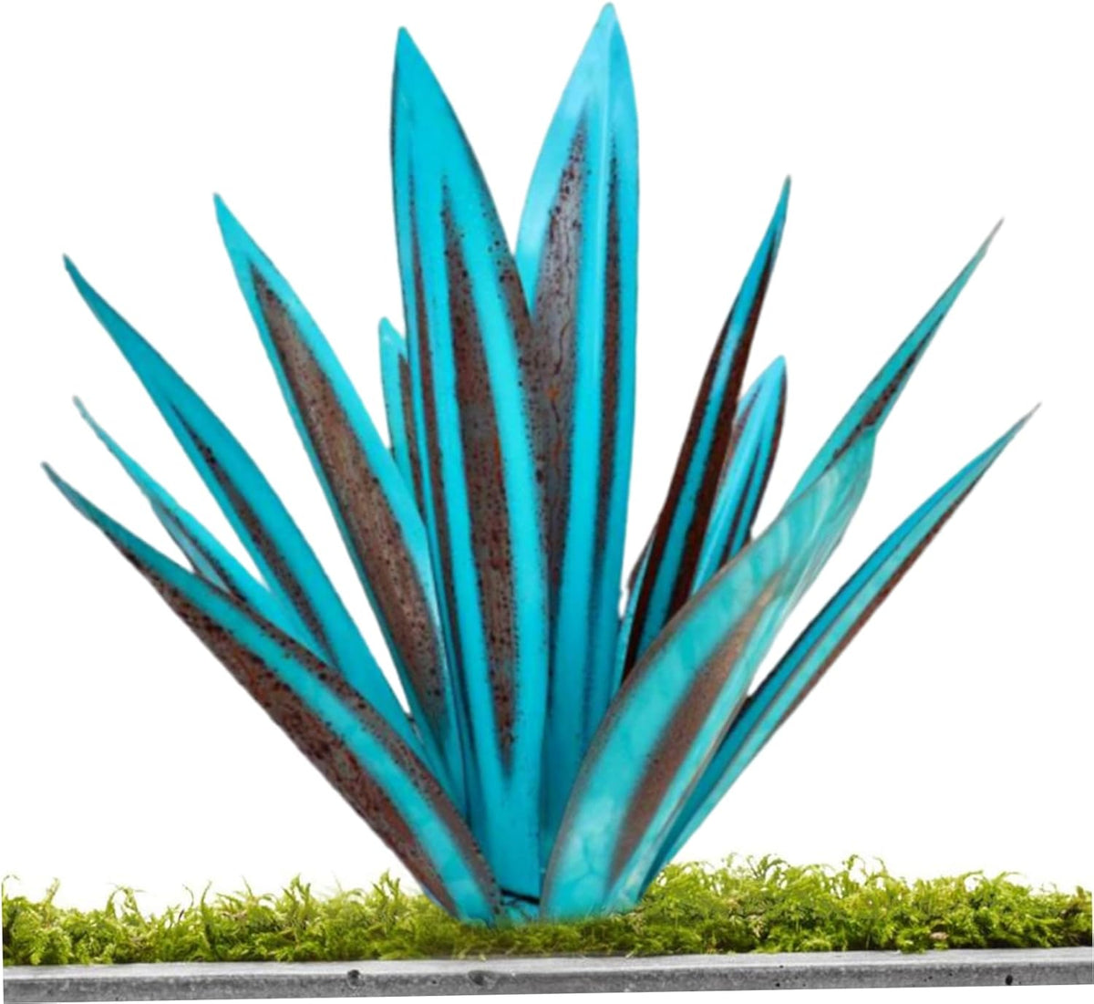 Metal Art Tequila Plant Rustic Sculpture 10.6 inches Garden Statue K27611