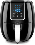 6-in-1 Air Fryer 7Qt 6.5L Smart Electric Hot Airfryer BLACK E6674